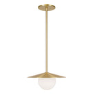 Marie Pendant shown in Brass