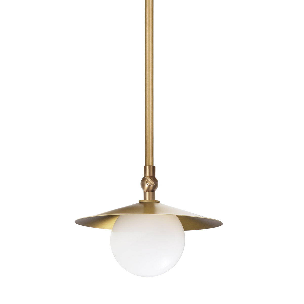 Marie Petite Pendant shown in Heirloom Brass