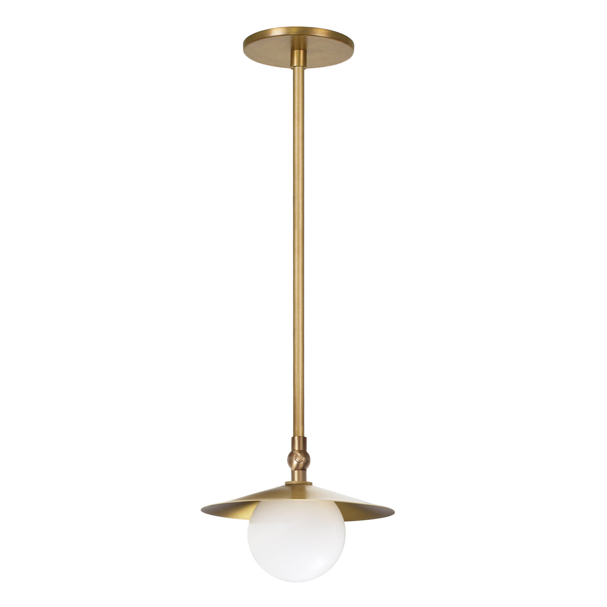 Marie Petite Pendant shown in Heirloom Brass