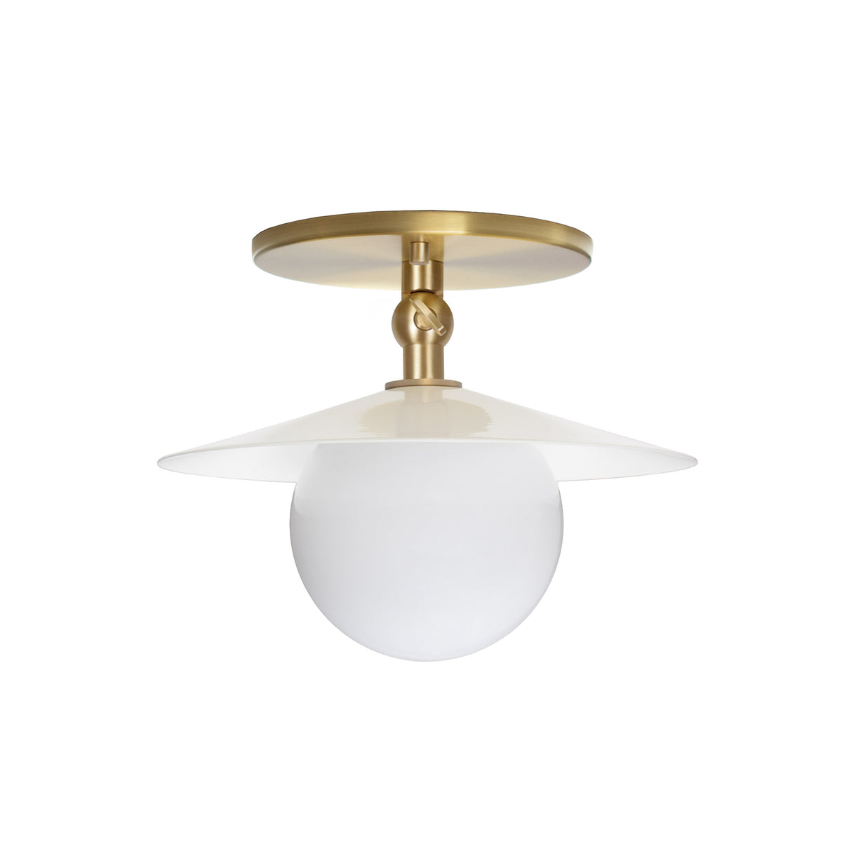 Marie Petite Surface shown in White with Brass