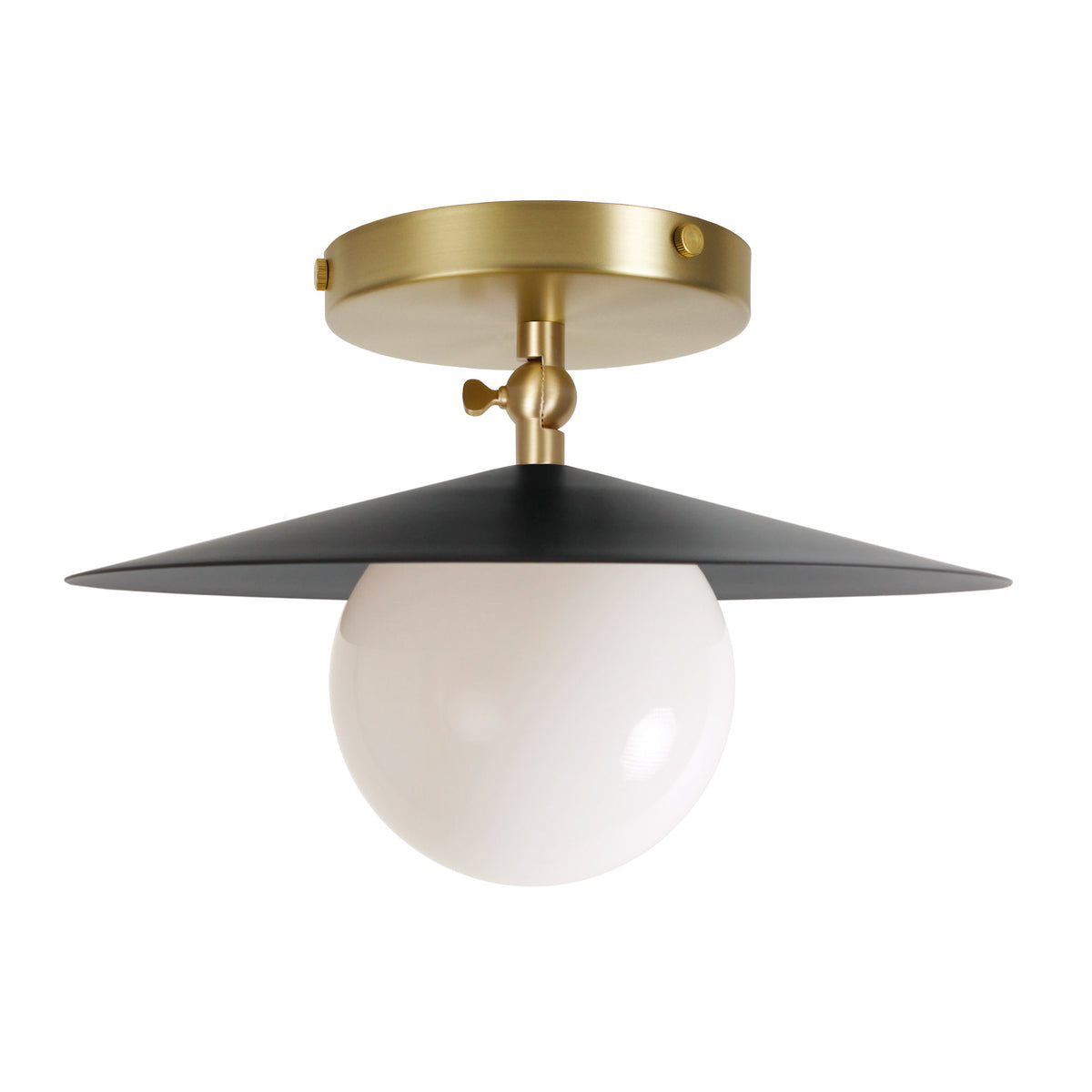 Marie Surface shown in Matte Black with Brass