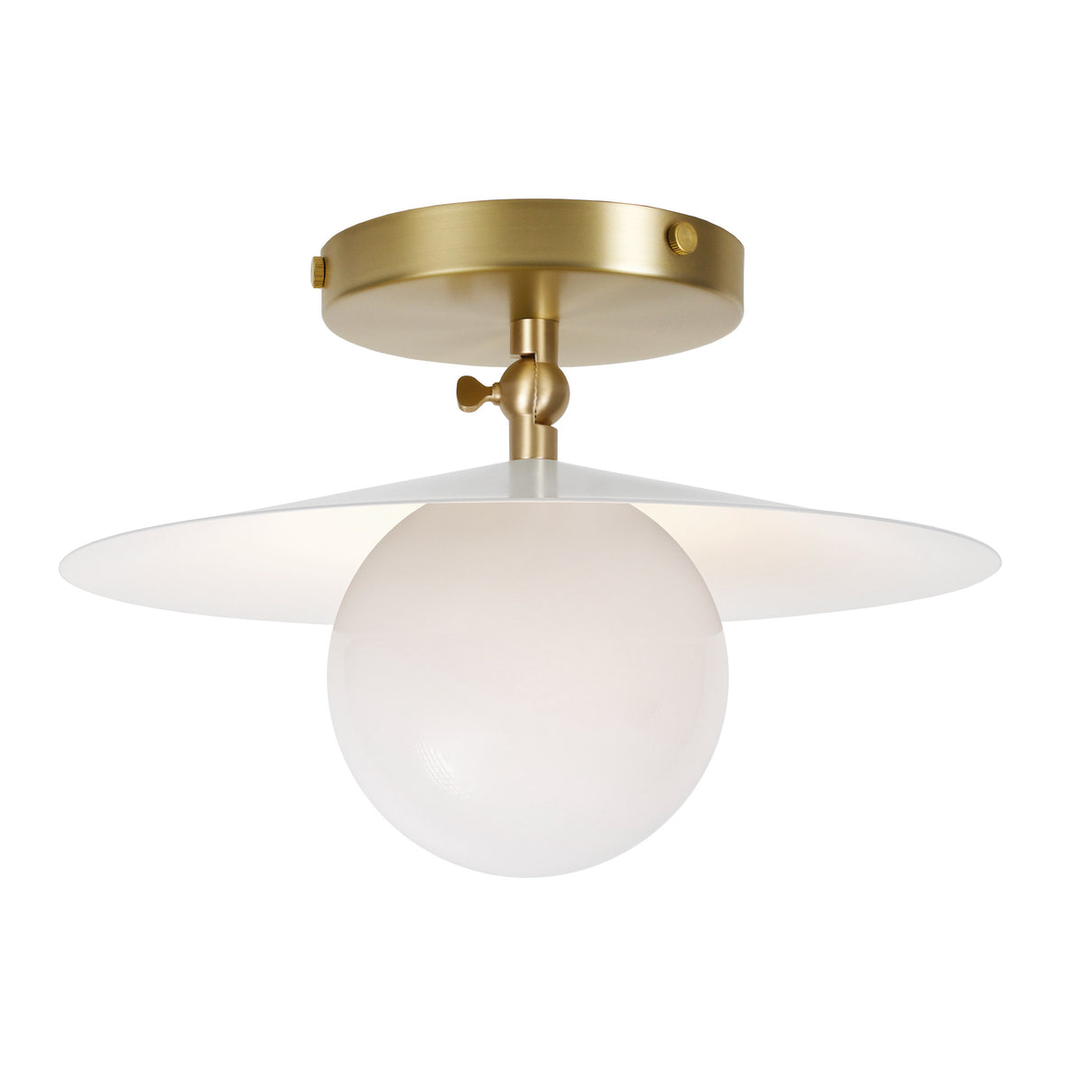 Marie Surface shown in White with Brass