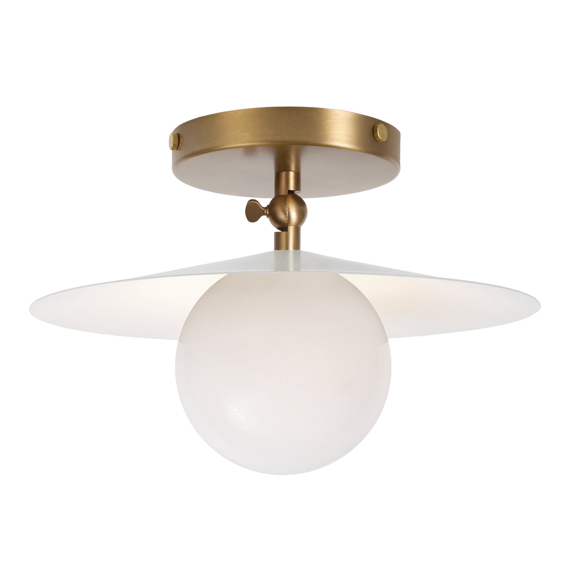 Marie Surface shown in White with Heirloom Brass