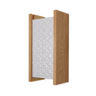 McKenzie Sconce shown in Oak with a Brownstone White Ceramic Finish