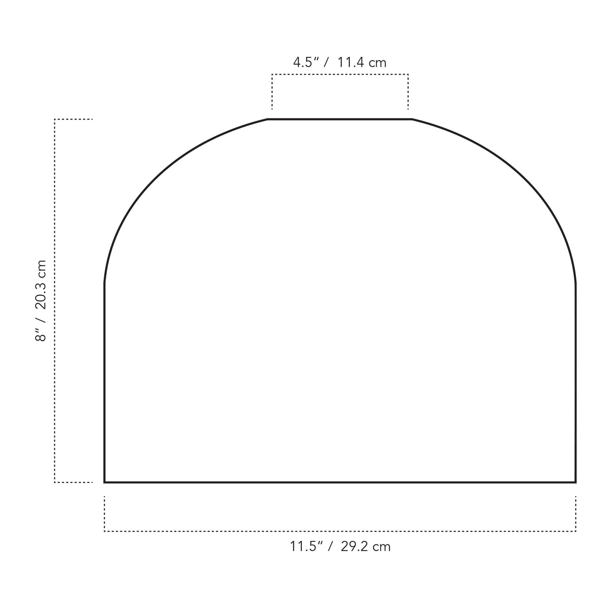 Cedar & Moss Morgan Surface flush mount drawing with dimensions