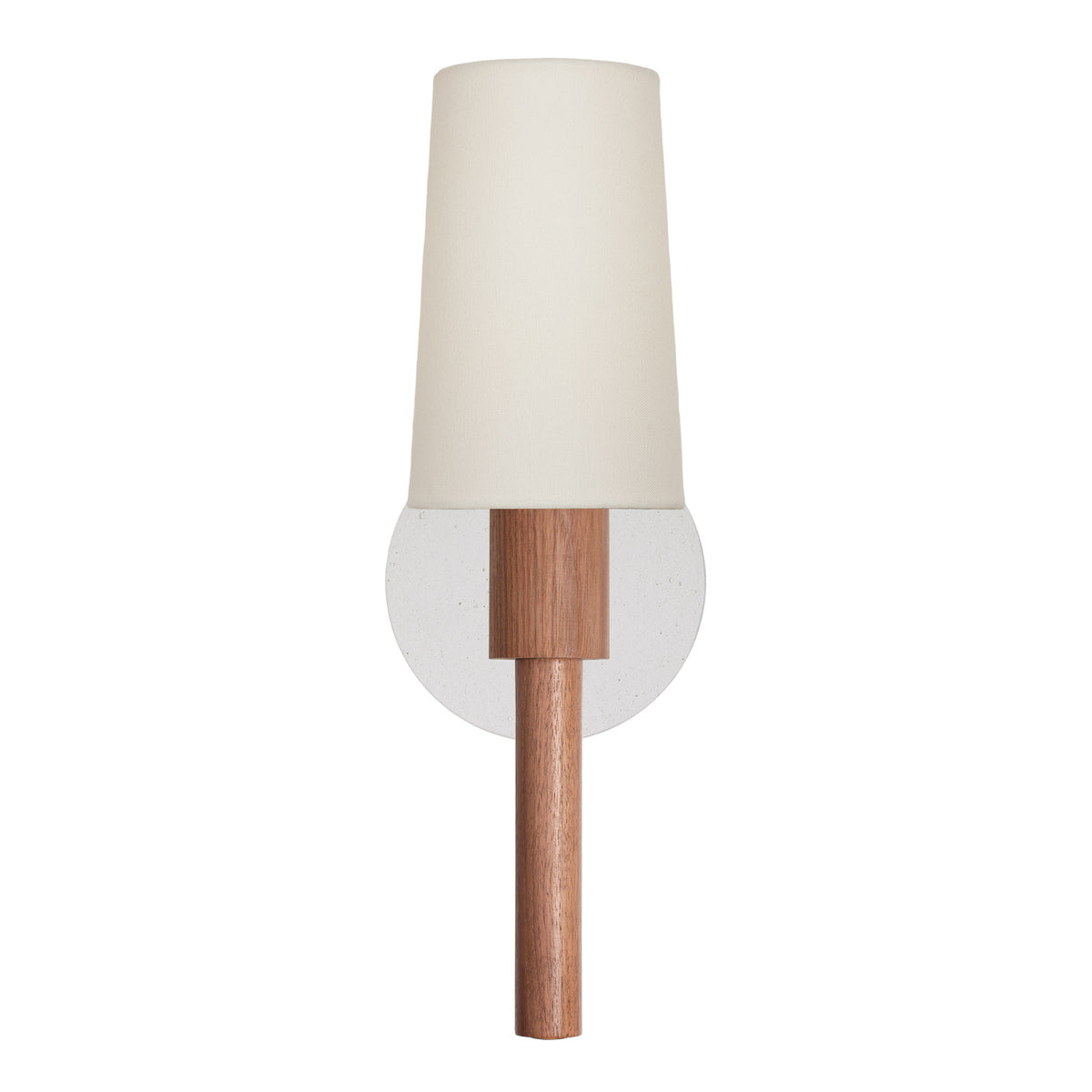 Parker Linen shown in Walnut with a Cloud Concrete Canopy