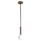 Parker Pendant shown in Walnut with Matte Black