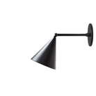 Petra Sconce shown in Matte Black with a 6" arm