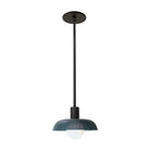 Sally Pendant shown with an Ocean Blue perforated shade and Matte Black fixture finish.