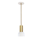 Scout Rod Pendant shown in White with Brass