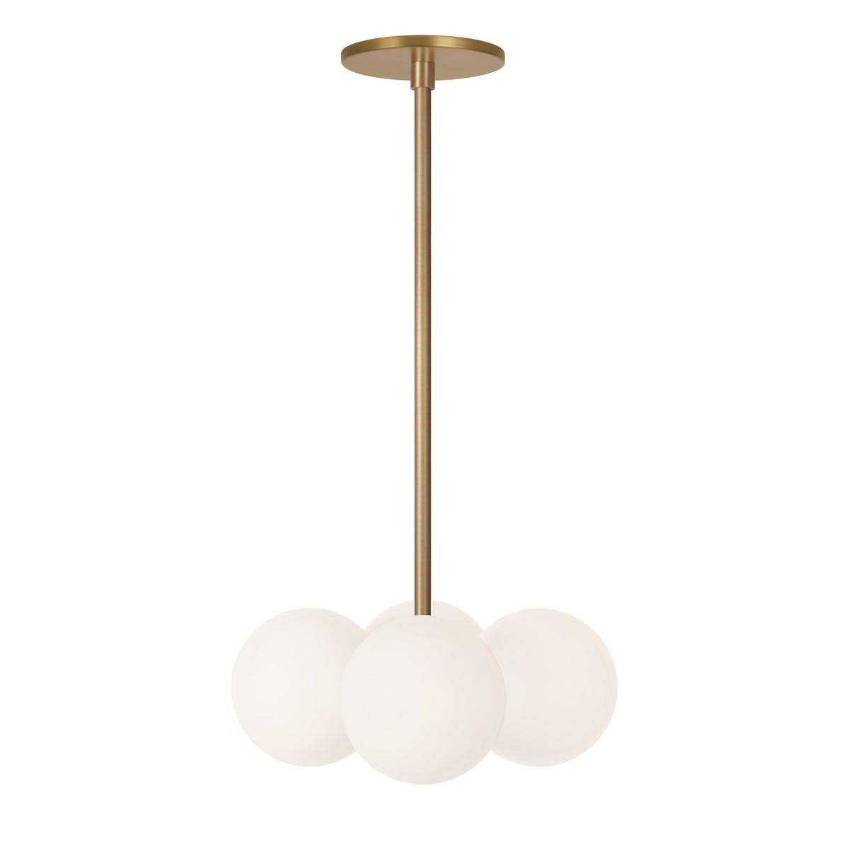 Selene Compass shown in Heirloom Brass