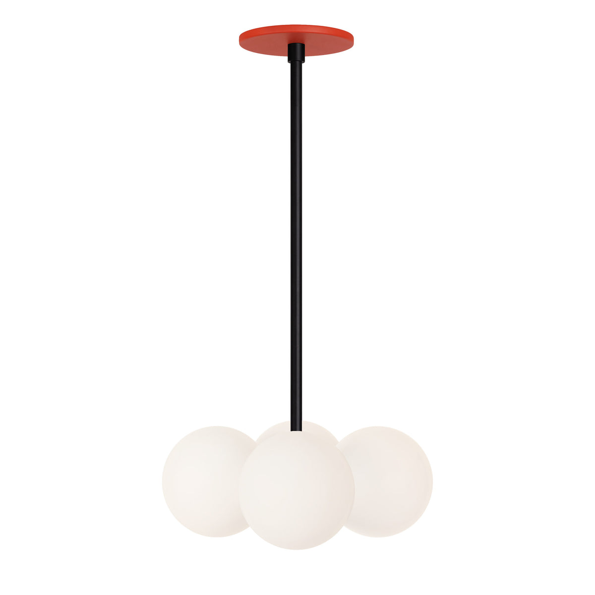 Selene Compass shown in Matte Black with a Persimmon Canopy