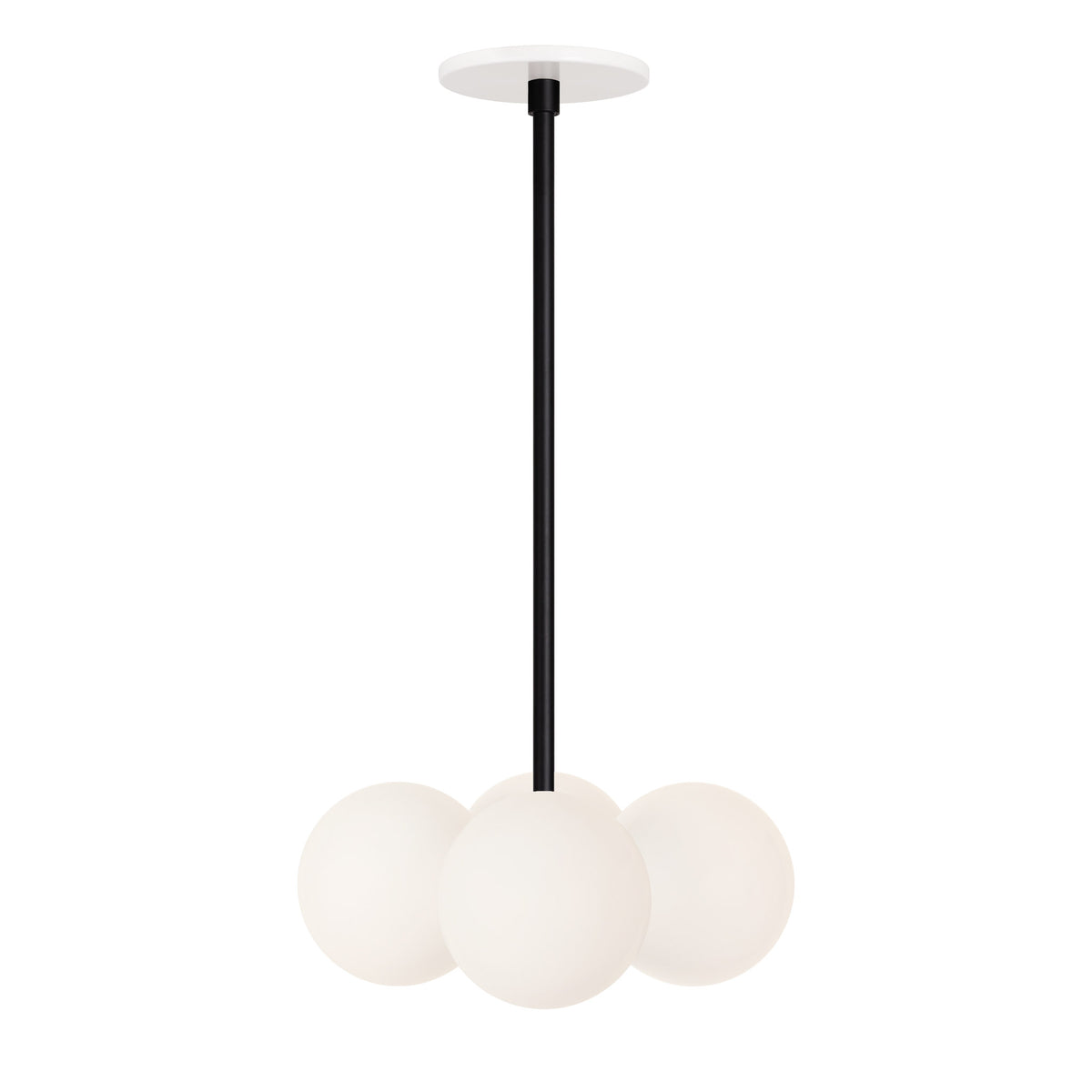 Selene Compass shown in Matte Black with a White Canopy