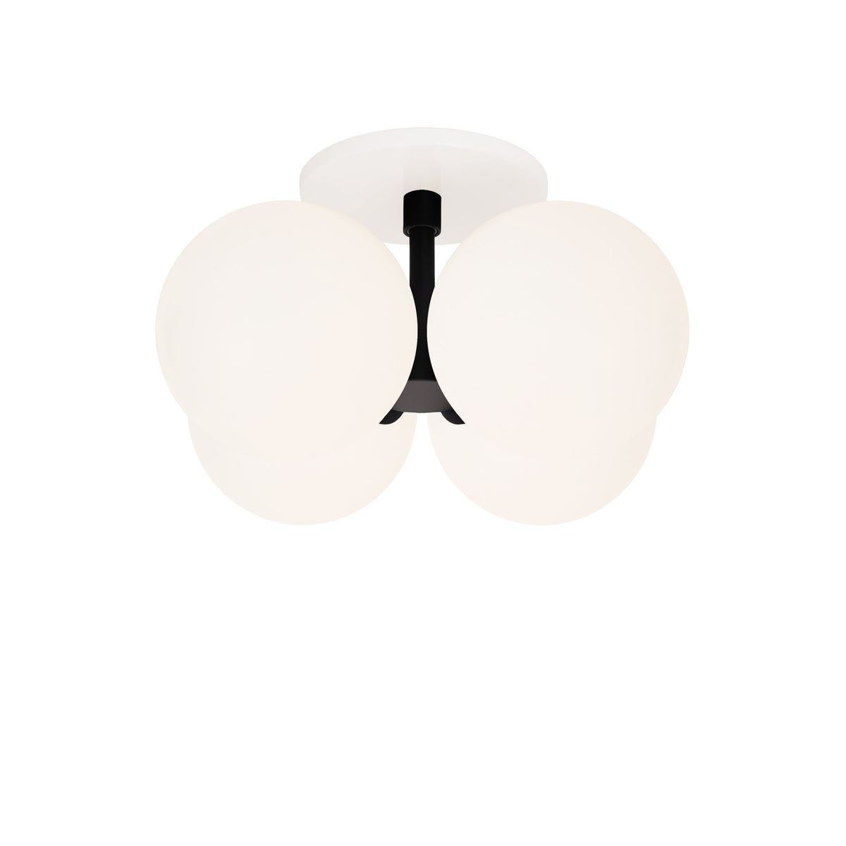 Selene Compass Surface shown in Matte Black with a White Canopy