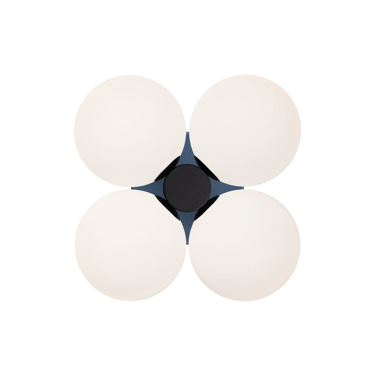 Selene Compass shown in Matte Black with an Ocean Blue Canopy