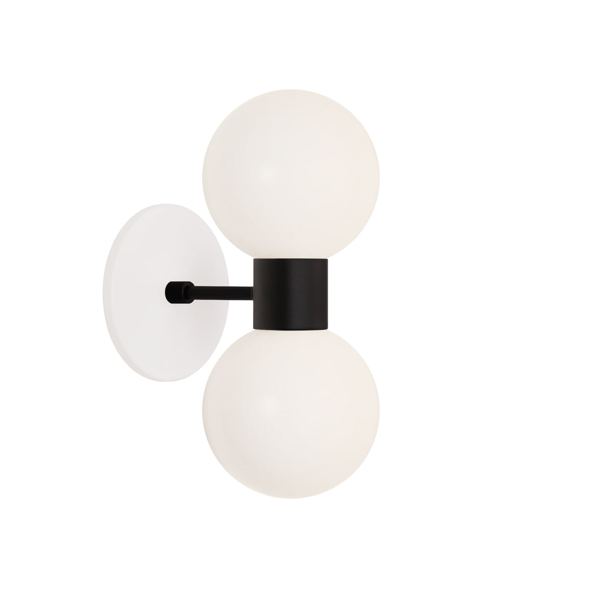 Selene Double shown in Matte Black with a White Canopy