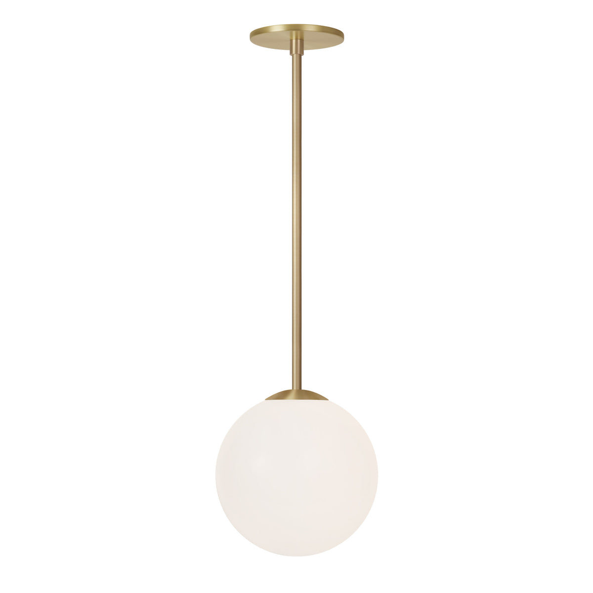 Selene 8" Pendant shown in Brass