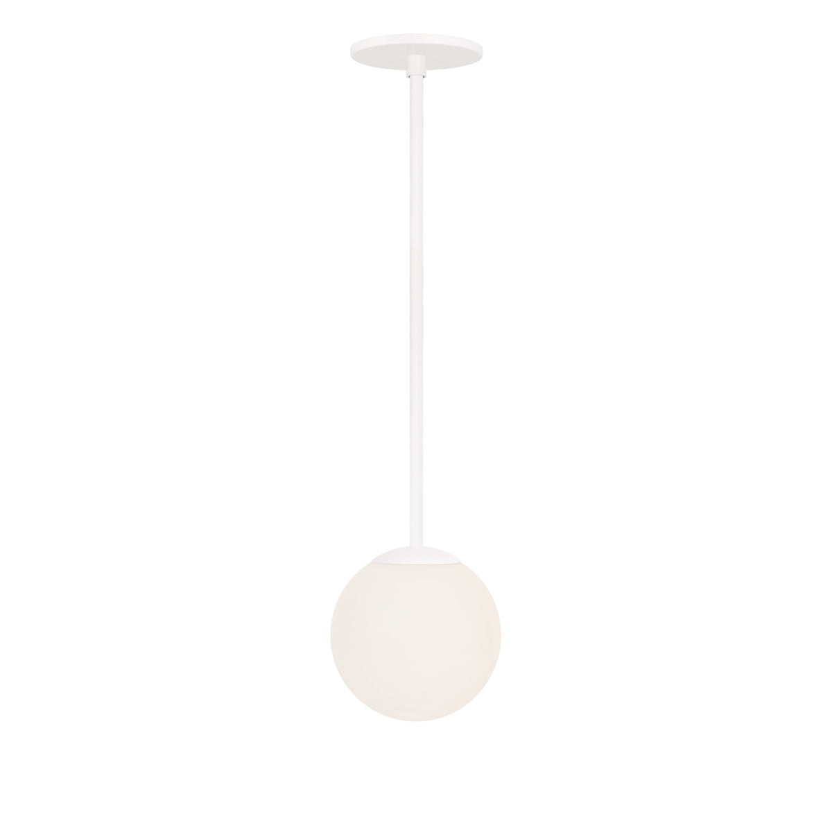 Selene 6" Pendant shown in White