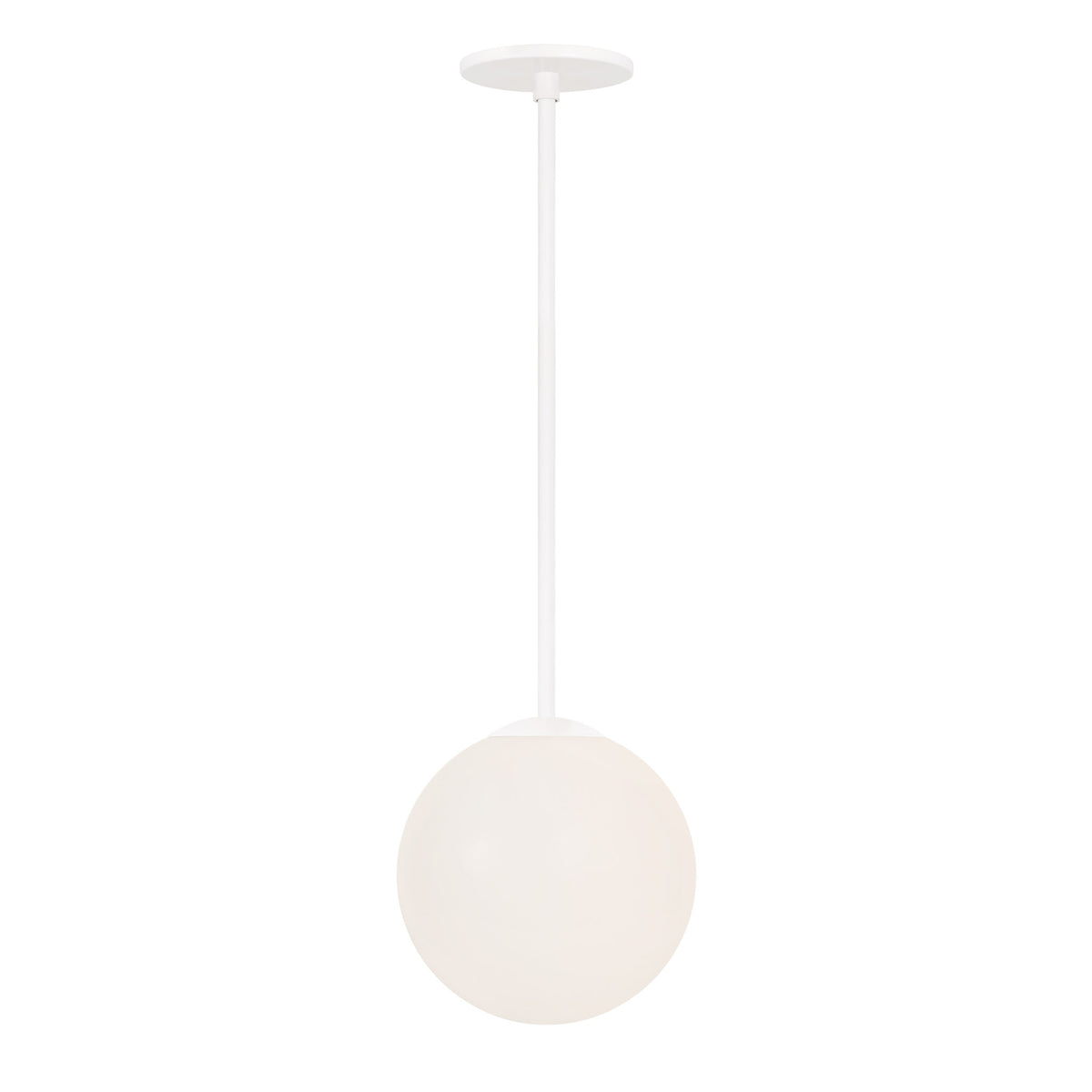 Selene 8" Pendant shown in White