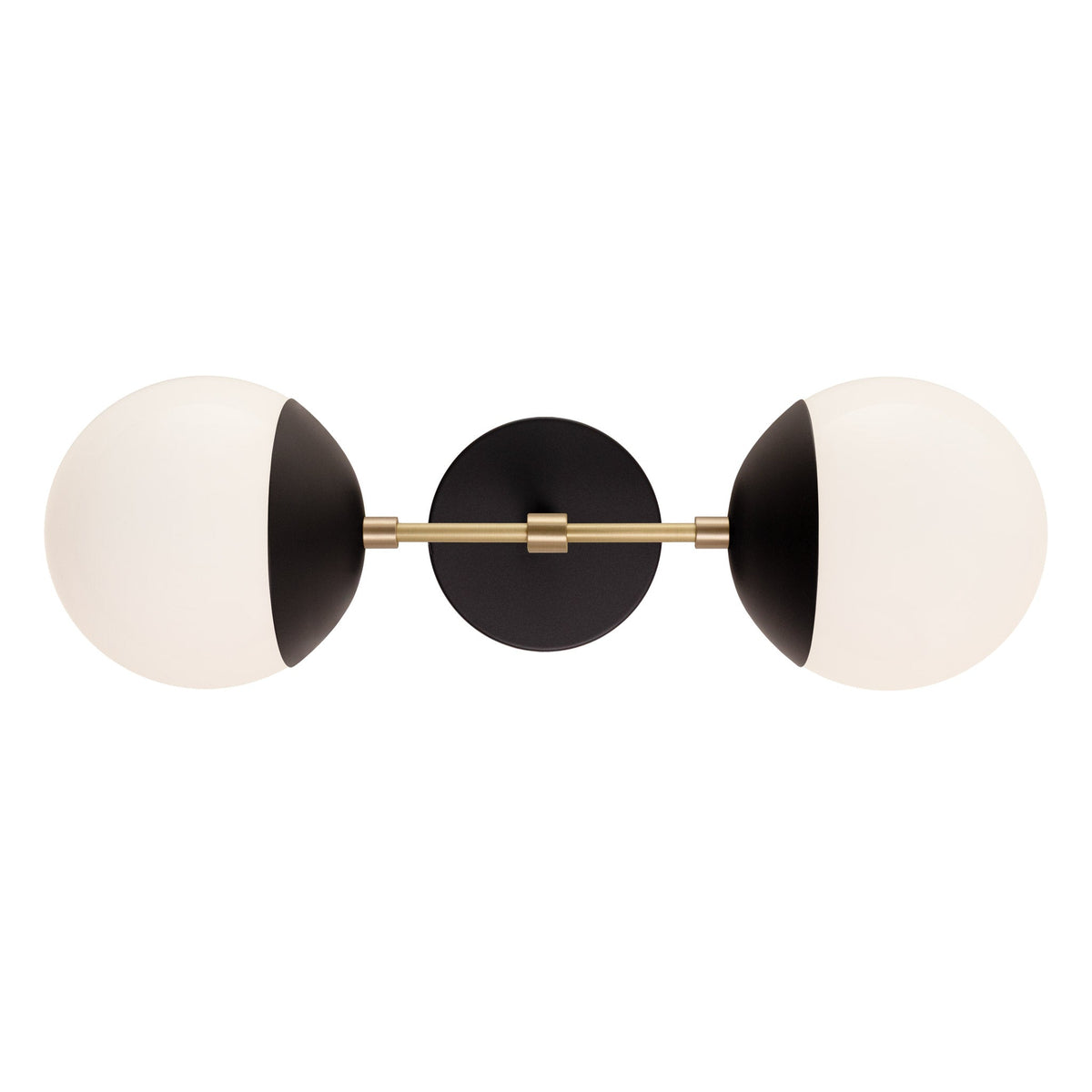 Theo shown in Matte Black with Brass