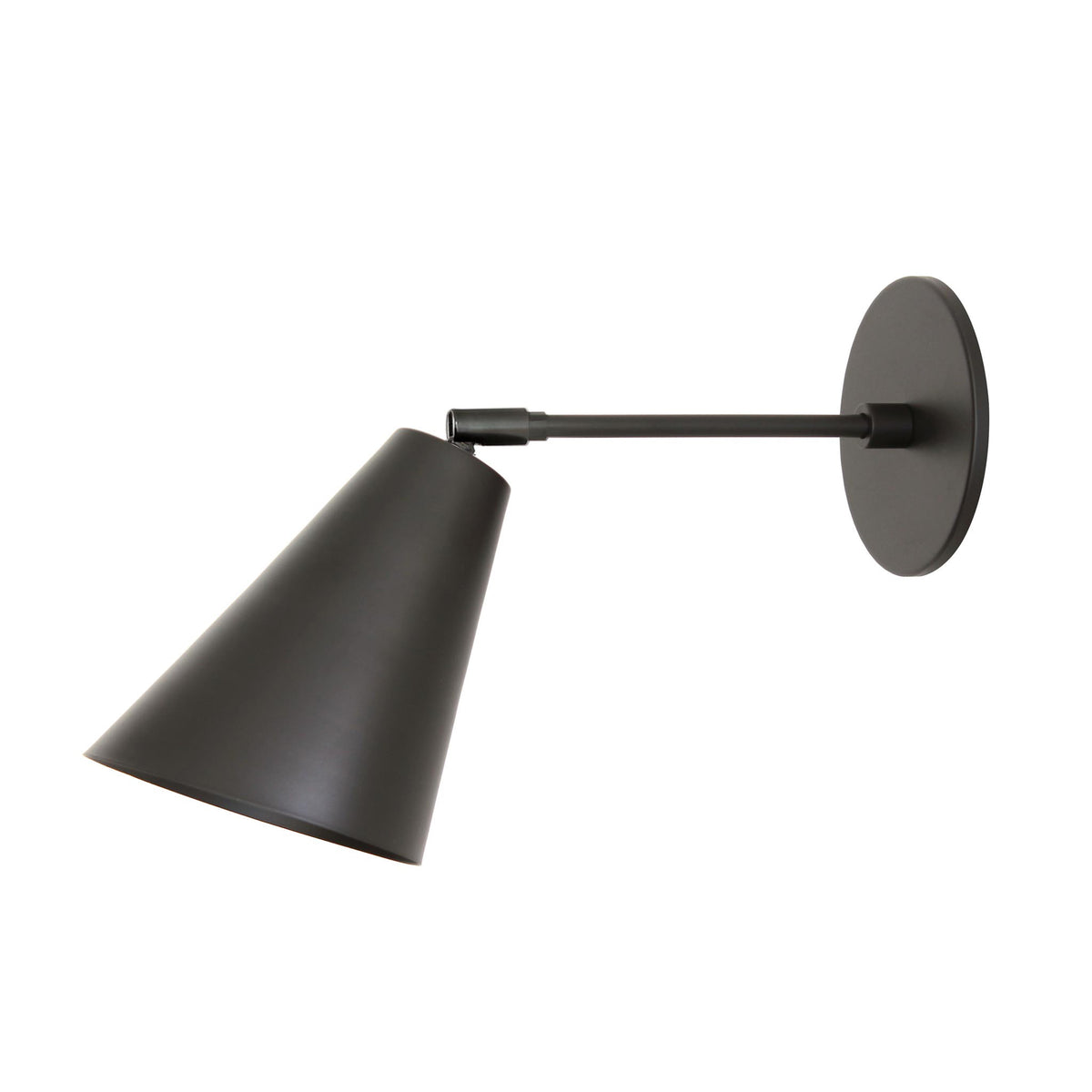 Tilt Cone shown with a 6" arm in Matte Black