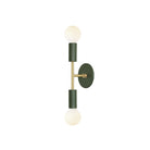 Venus Mini shown in Secret Garden Green with Brass