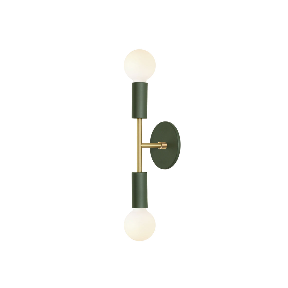 Venus Mini shown in Secret Garden Green with Brass