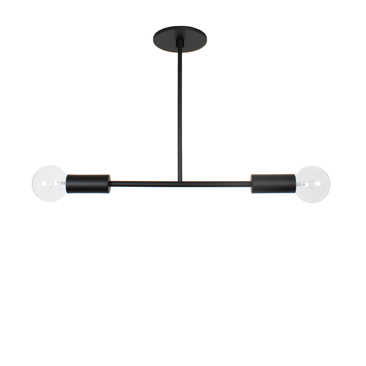 Venus Pendant shown in Matte Black with Matte Black Accents