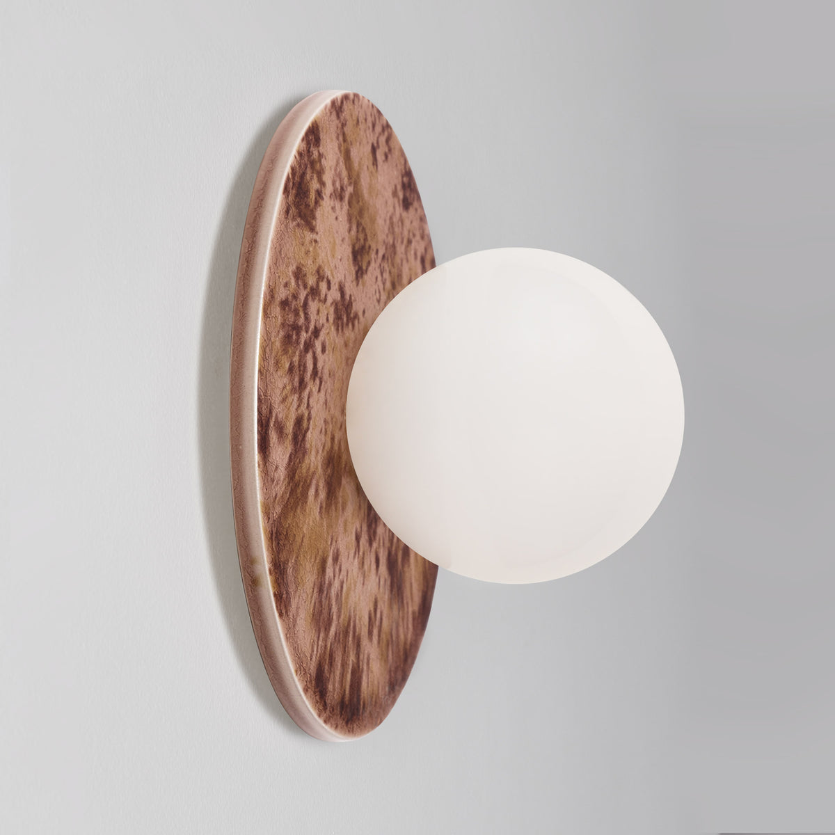 Victoria Moon Sconce shown in Rosewood