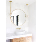 Archer shown in Brass. Interior design by Sarah Sherman Samuel