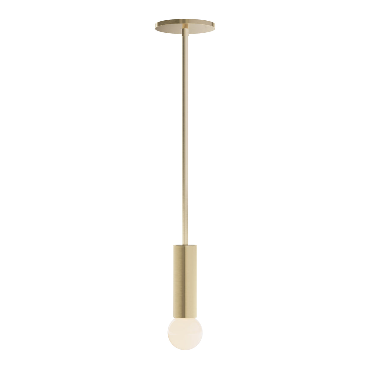 Fjord Rod Pendant shown in Brass