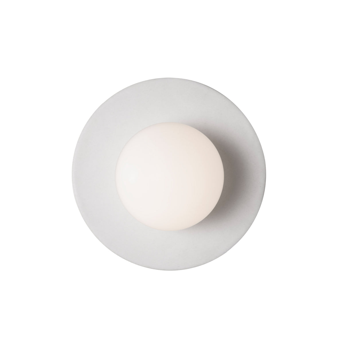 Kalpana Moon Small with Natural White Glaze