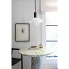 Glass Lexi Large Pendant shown in Matte Black