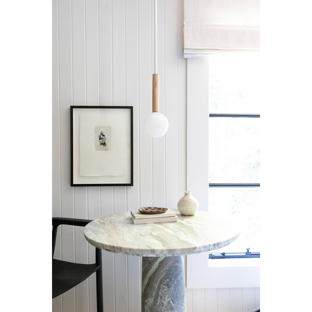Parker Pendant shown in Maple with White