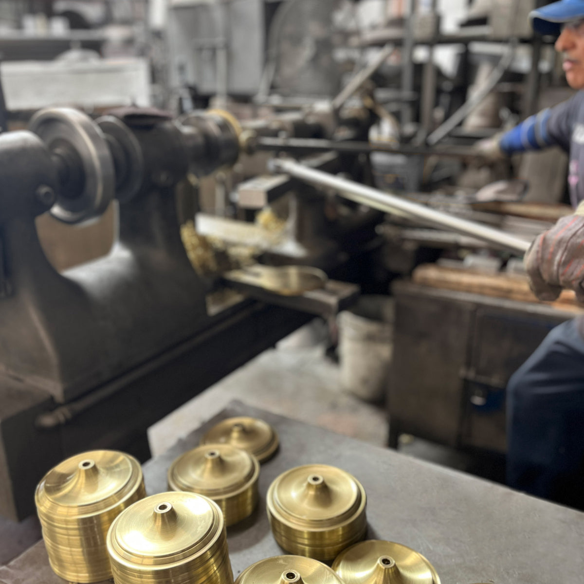 Our custom solid brass parts are made in Los Angeles by small family-owned businesses