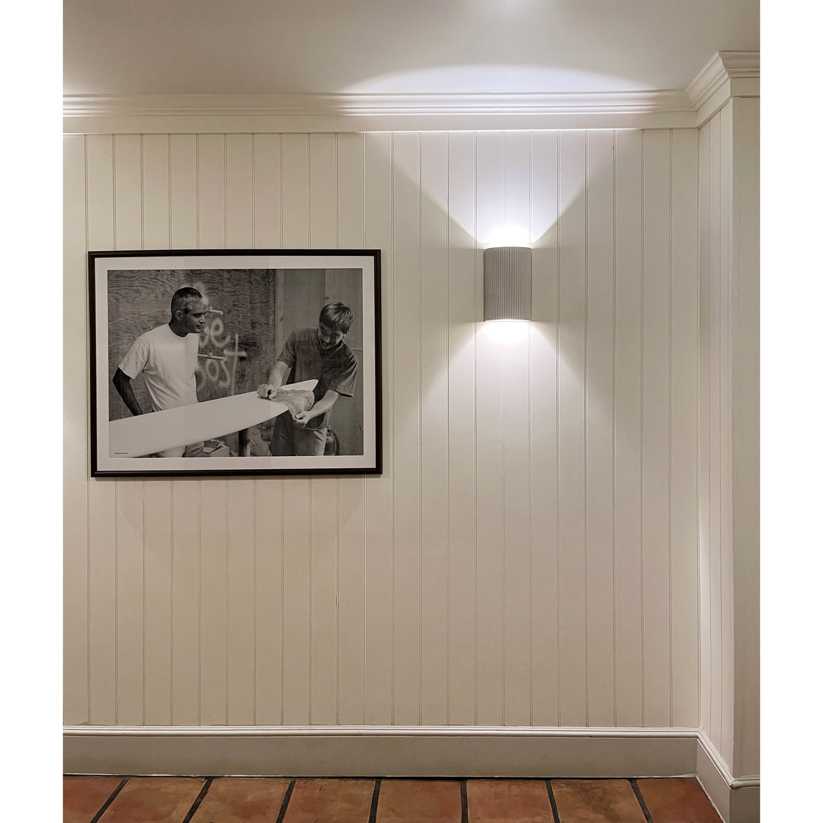 Tumwater ADA Sconce at the Casa Loma Hotel in Laguna Beach
