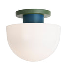 Anni Large shown with a Secret Garden Green canopy and Ocean Blue accent finish