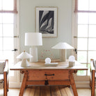 From Right to Left: Elvia, Tumwater, Ikebana, Hill and Little Meg ceramic lamps