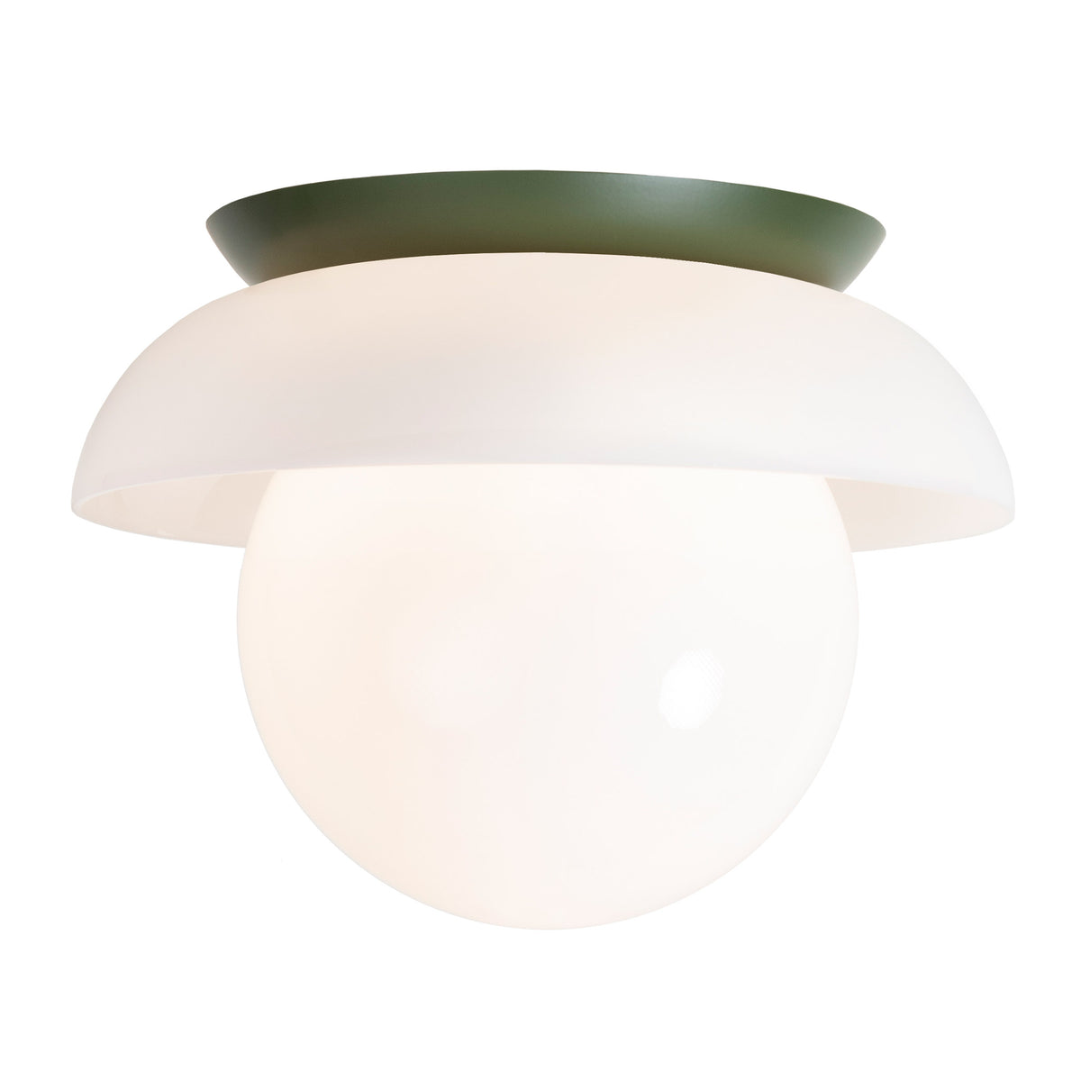 Glass Lexi Large 8" shown in Secret Garden Green
