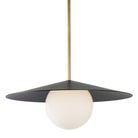 Marie Majeure Pendant shown in Matte Black with Heirloom Brass