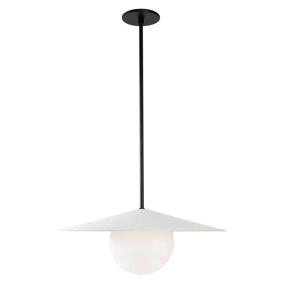 Marie Majeure Pendant shown in White with Matte Black