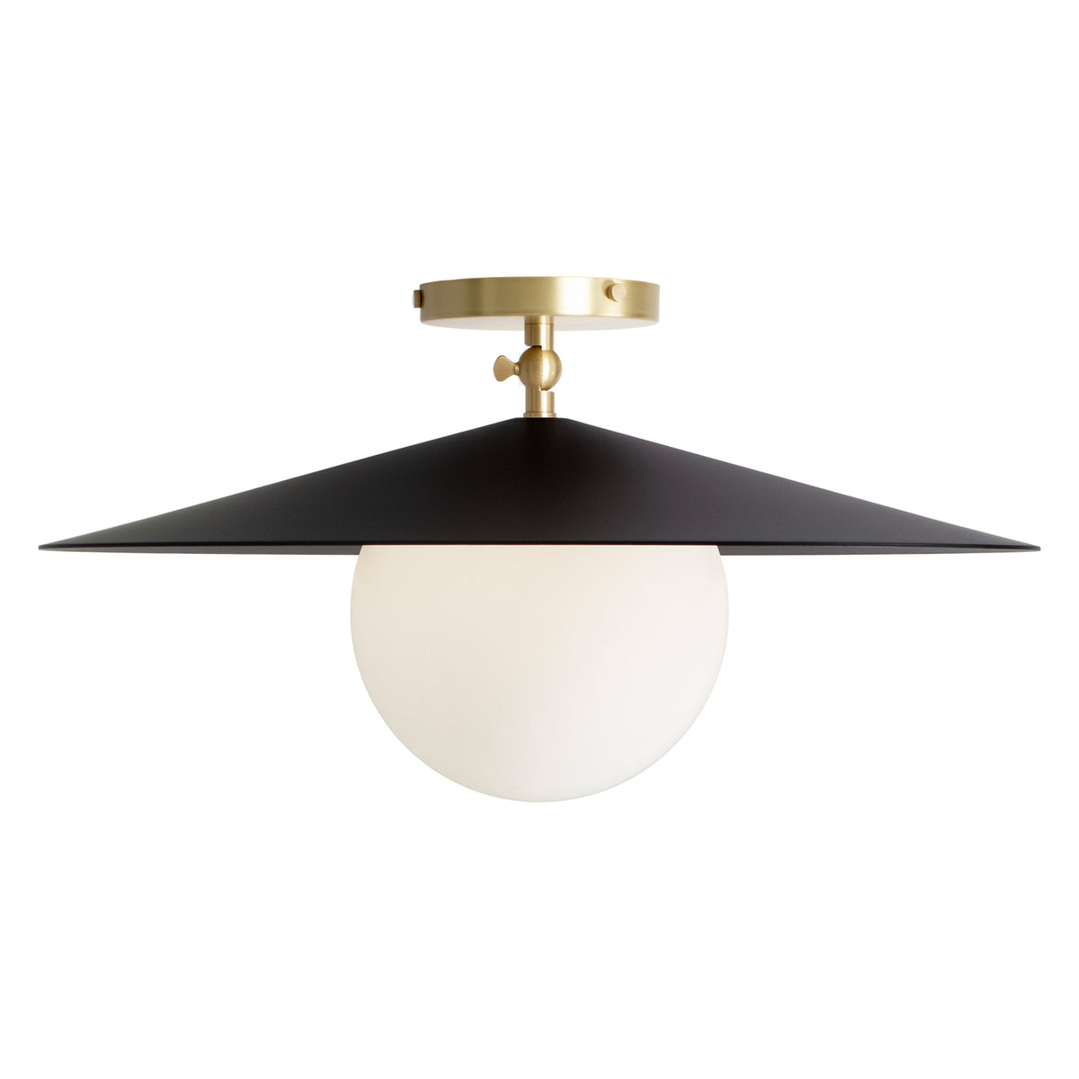 Marie Majeure Surface shown in Matte Black with Brass