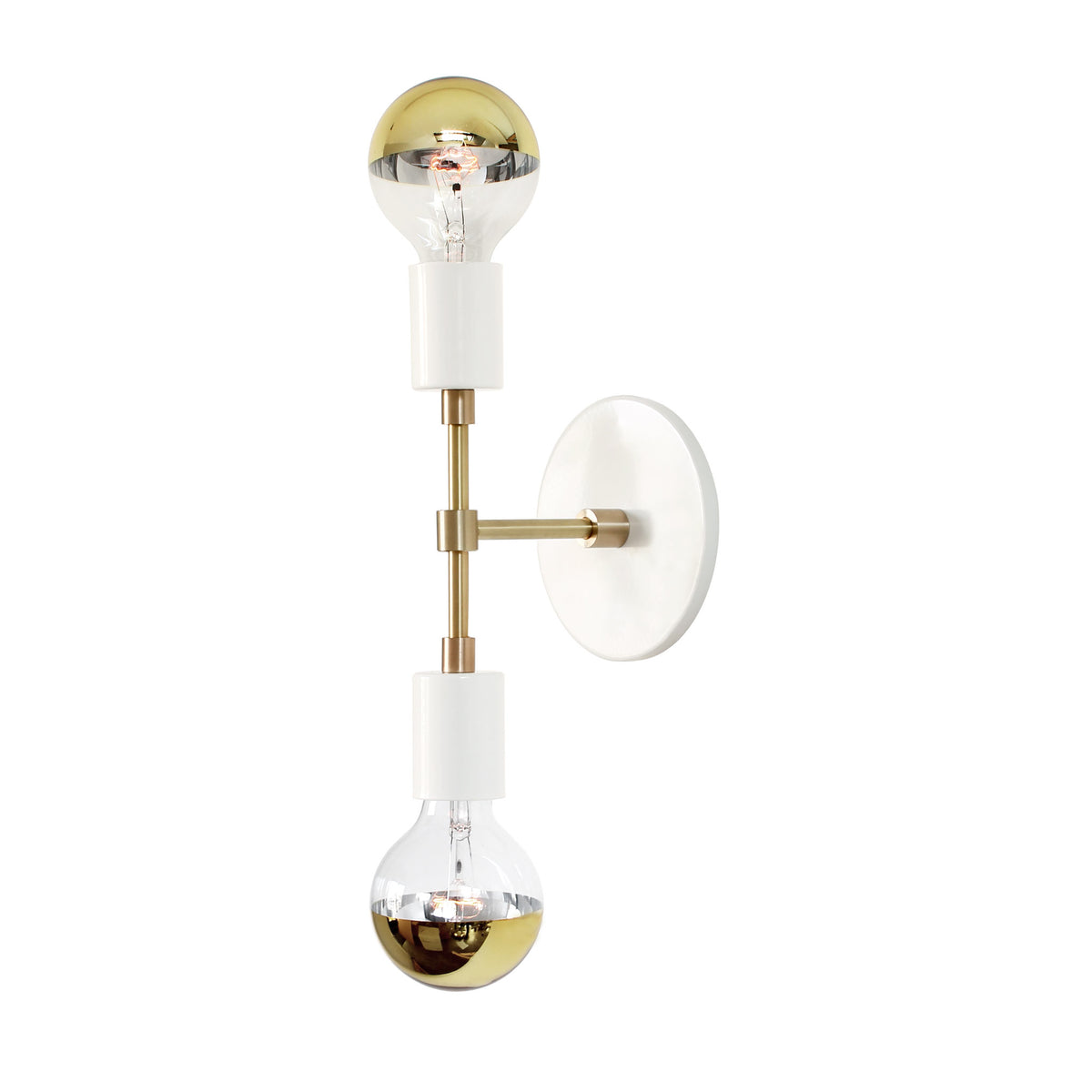 Vista 2 shown in White and Brass
