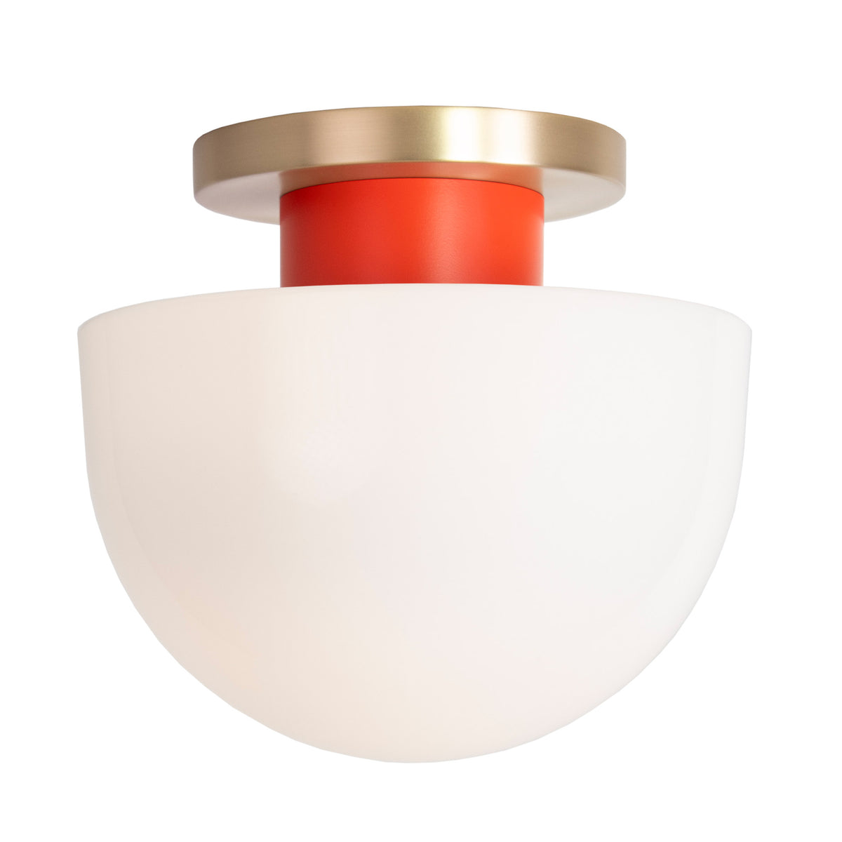 Anni Large shown with a Brass canopy and Persimmon accent finish