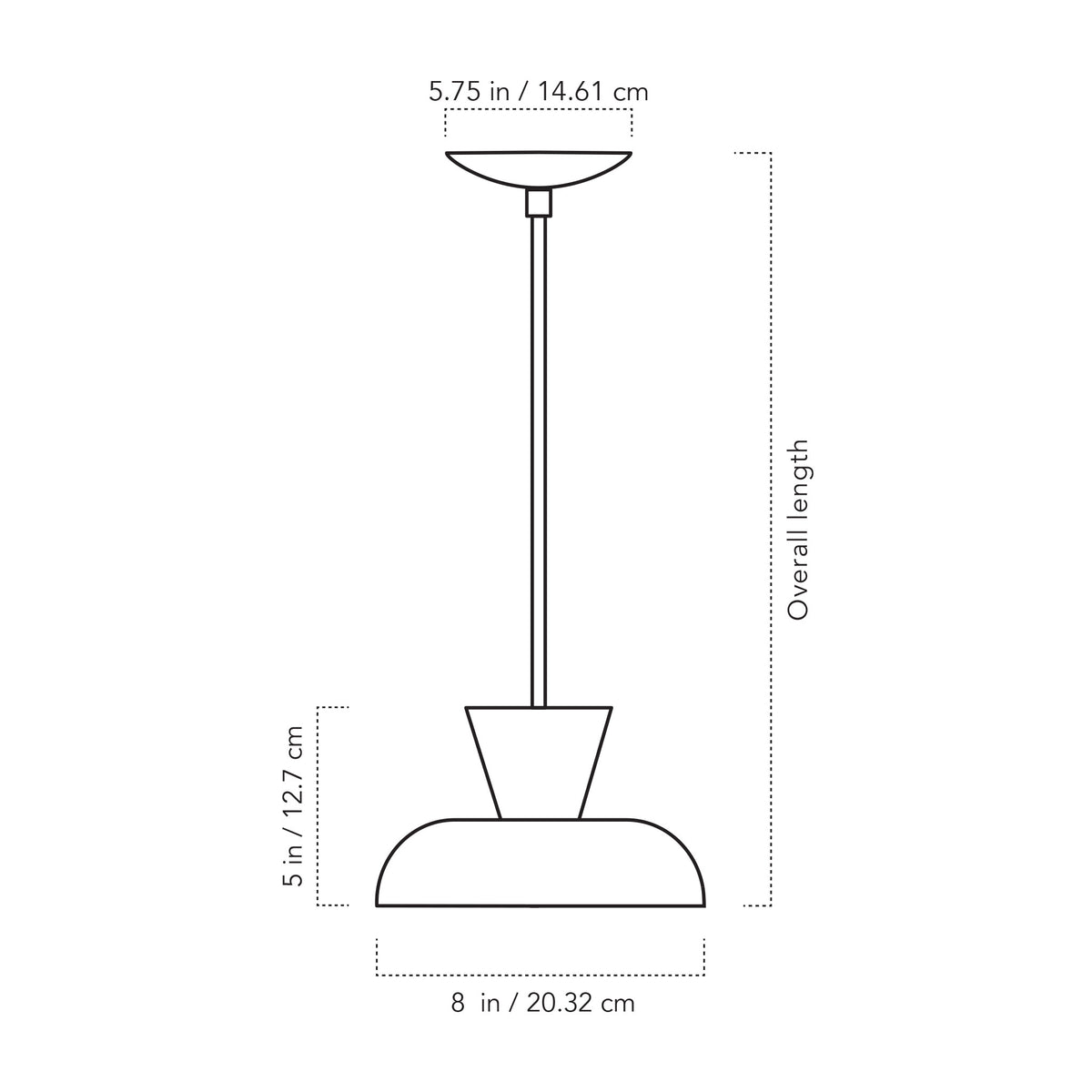 A Technical Drawing Of The Isle Rod Pendant