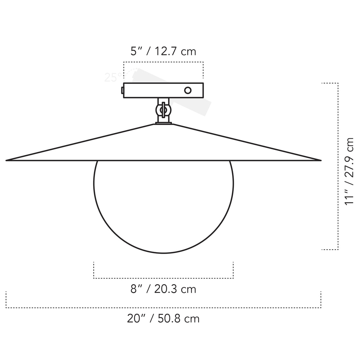 Cedar& Moss Marie Majeure Surface drawing with dimensions