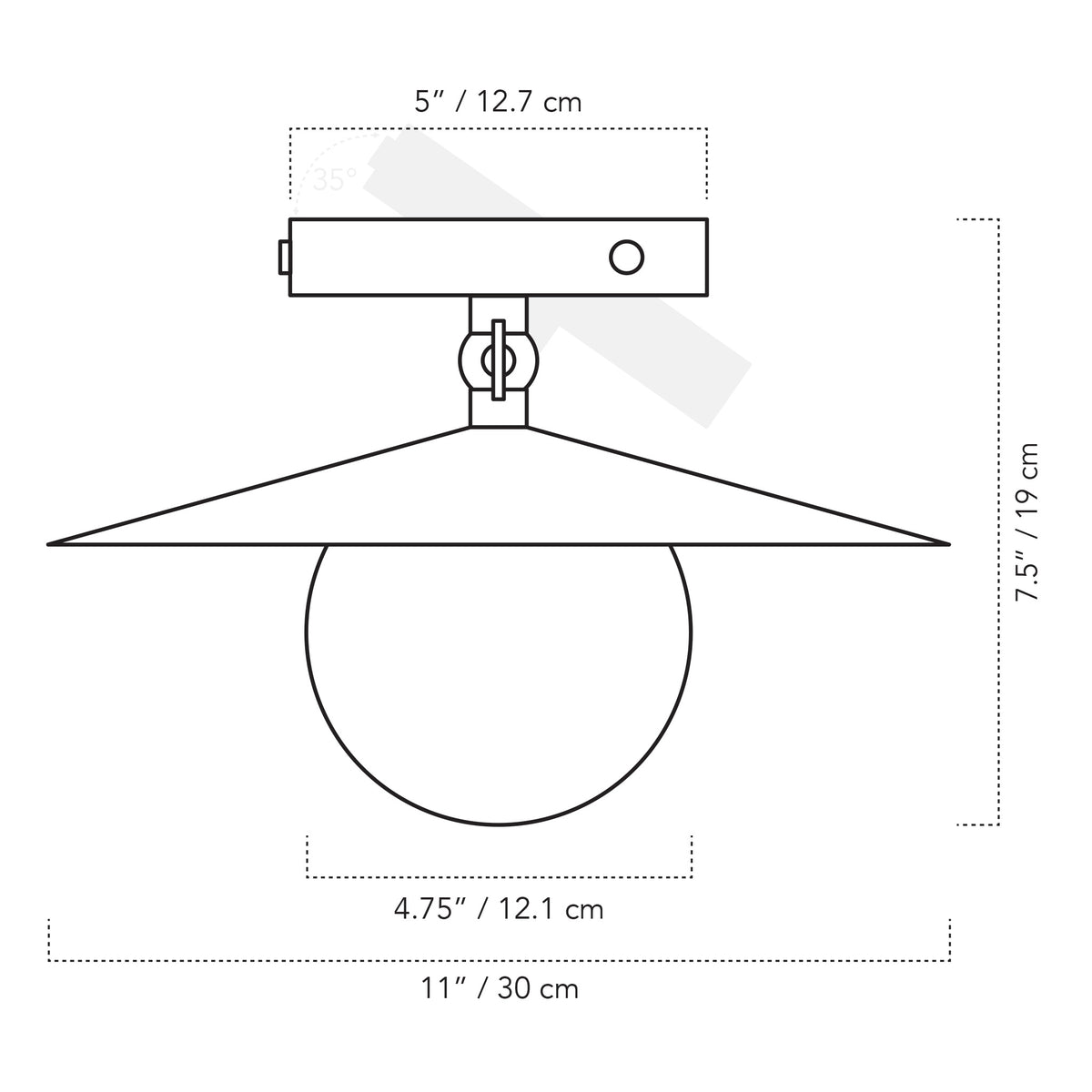Cedar & Moss Marie Surface drawing with dimensions