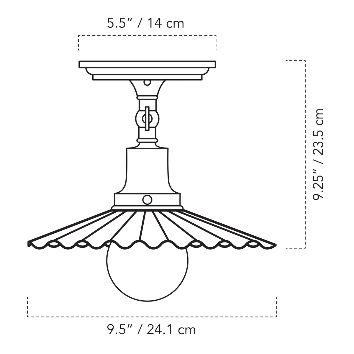 A Technical Drawing Of The Marjorie Surface Light