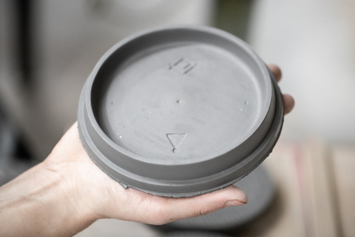 A Person Holding A Ceramic Canopy