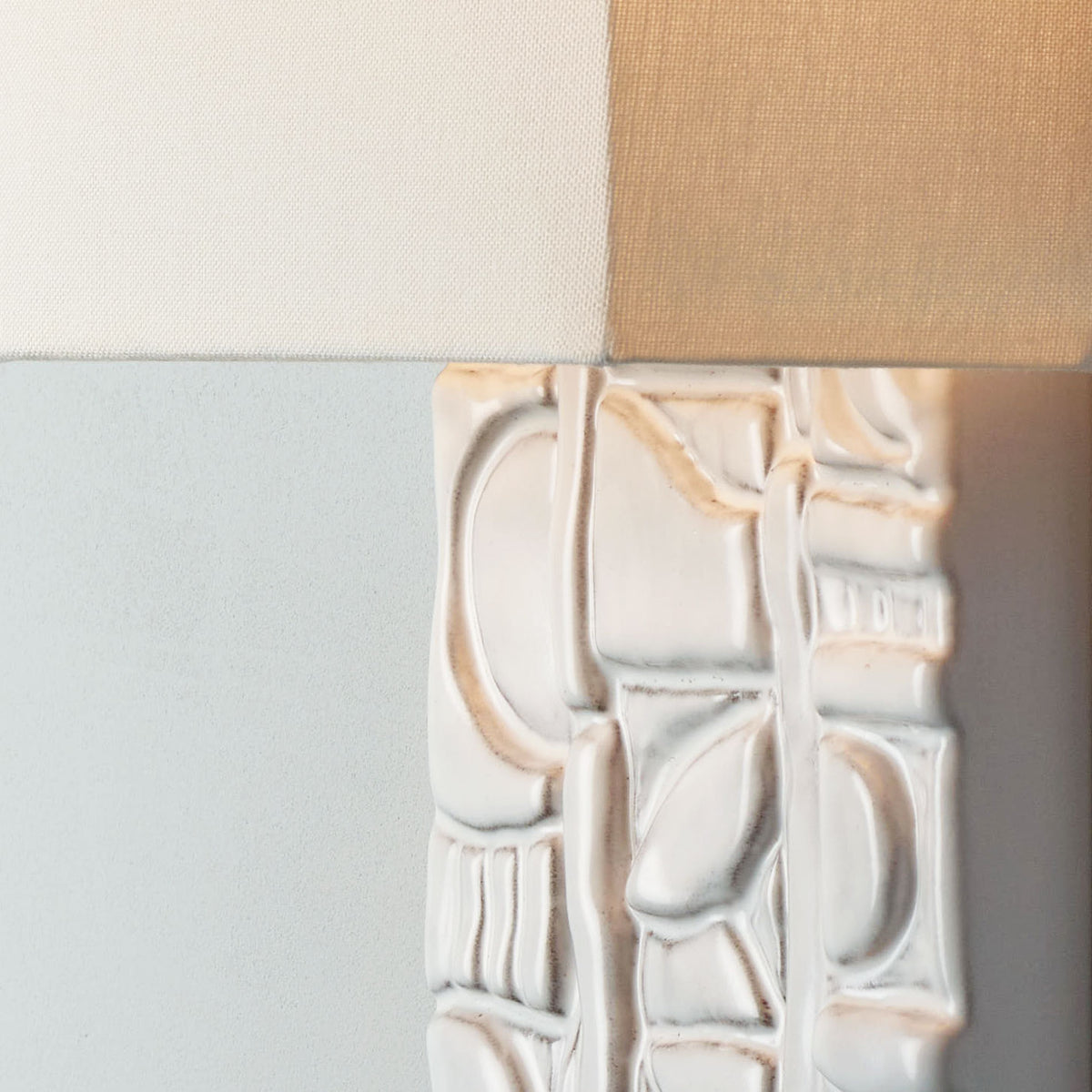 Asch Sconce shown in Brownstone White